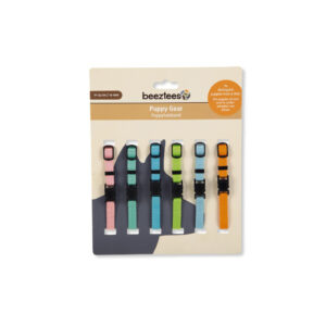 Beeztees Nylon Collar Puppy Assorti 6pcs 17-25x10cm
