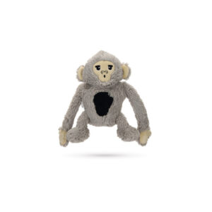 Beeztees Monkey Arty Dog Toy 18 cm Grey