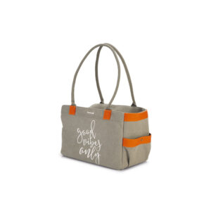 Beeztees Metka Grey Shoulder Dog Bag - 40x20x28cm