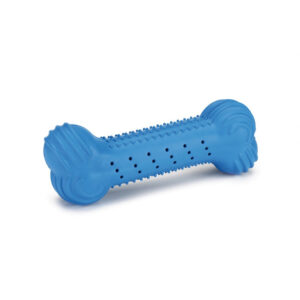 Beeztees Rubber Bone Dog Toy Frisco Blue