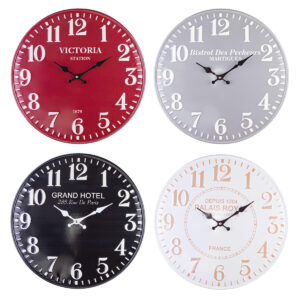 Hudson Wall Clock Asst4 Ø40