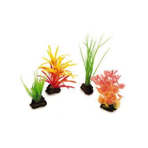 Beeztees Plastic Aqua Plant Mix 4Pcs