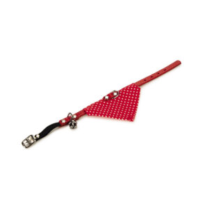 Beeztees Cat Collar Red Bell+Cloth