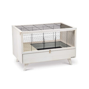 Beeztees Alby White Wooden Rabbit Cage