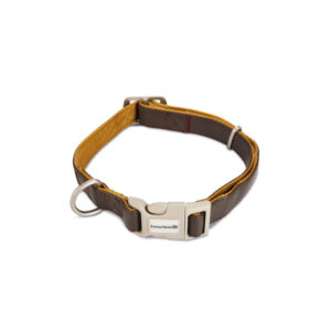 Beeztees MacLeather Soft Touch Collar Brown 2.5x45-70cm