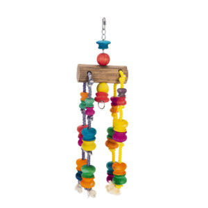 Beeztees Parrot Climbing Rope Natural Wood 55cm