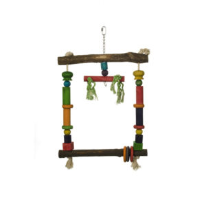 Beeztees Wooden Parrot Swing 35x56cm