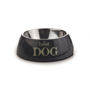 Beeztees Mela Feed Bowl Round Best Dog Grey