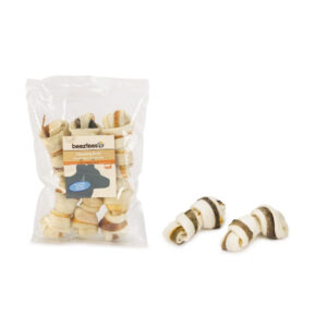 Beeztees Cul Knotted Bone Salmon 8cm 6pcs 25-30g