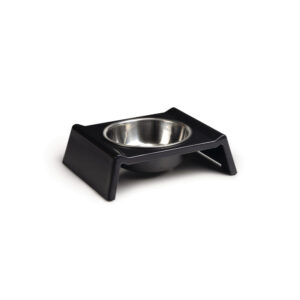 Beeztees Melamine Feeding Bowl Delish Anthracite 17x14x5cm