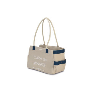 Beeztees Flore Beige Shoulder Dog Bag - 40x20x28cm