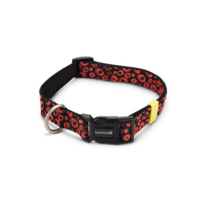 Beeztees Nylon Collar Scribbles Black