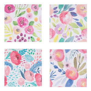 Petal Print On Canvas C86 Asst4 40x40cm