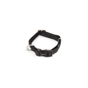 Beeztees MacLeather Collar Black 1.5x20-40cm