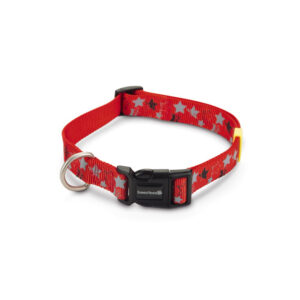 Beeztees Nylon Collar Stars Red