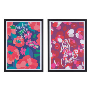Petal Print On Canvas With Frame Asst2 45x60cm