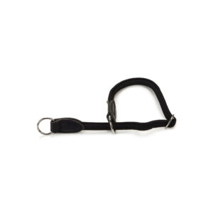 Beeztees Leather Choker Buffalo Round Black 45x1cm