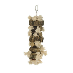 Beeztees Wooden Lovebird Play Rope Naturel 42cm