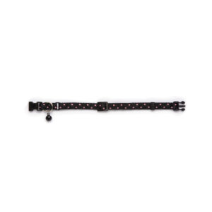 Beeztees Nylon Cat Collar Luna Black 1x21-32cm