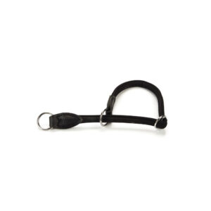 Beeztees Leather Choker Buffalo Round Black 40x1cm