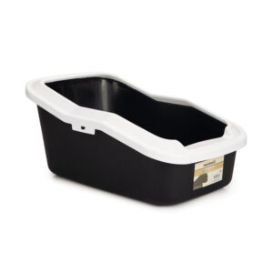 Beeztees Cat Litter Pan Blitz Open Black/White 57x37x27cm