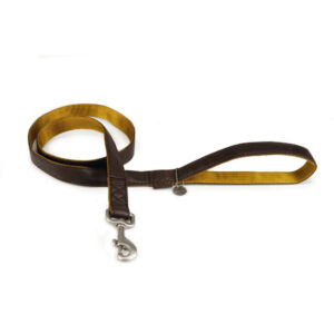Beeztees MacLeather Soft Touch Leash Brown 1.5x120cm