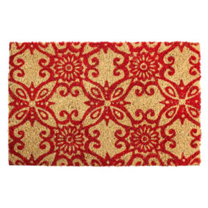 Floral Red Door Mat 60X40cm