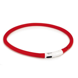 Beeztees Safety Gear Silicone Collar+Usb Dogini Red 70x10cm