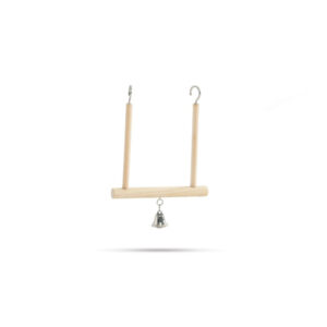 Beeztees Wooden Bird Swing+Bell