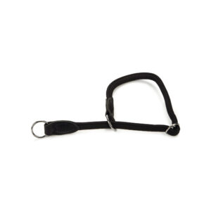 Beeztees Leather Choker Buffalo Round Black 50x1cm