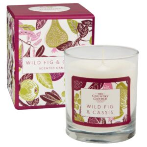 Wild Fig & Cassis Fragrant Orchard Glass Candle