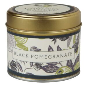 Black Pomegranate Fragrant Orchard Candle in Tin