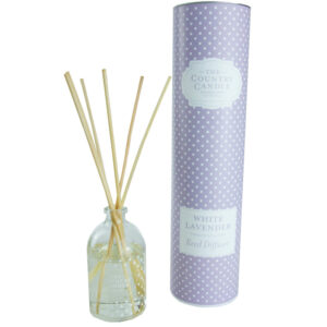 White Lavender Polka Dot Reed Diffuser