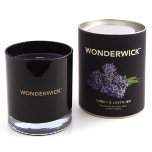 Amber & Lavender Wonderwick™ Noir Candle