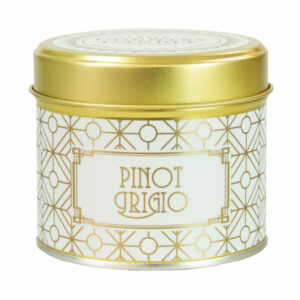 Pinot Grigio Happy Hour Tin Candle