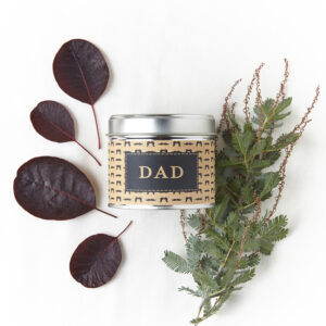 Dad Sentiment Tin Candle