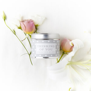 Thinking of You Sentiment Tin Candle