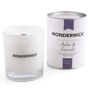 Amber & Lavender Wonderwick™ Blanc Candle