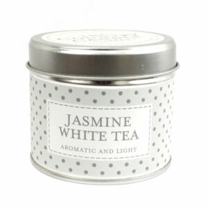 Jasmine White Tea Polkadot Tin Candle