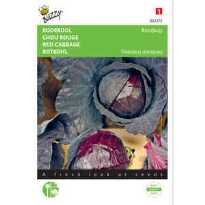Buzzy® Red Cabbage Roodkop, Red Head Seeds