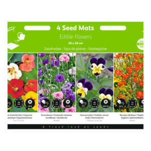 Buzzy® 4 Seed Mats Edible Flower Collection