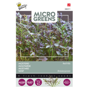 Buzzy® Microgreens, Mustard Red Frills Seeds