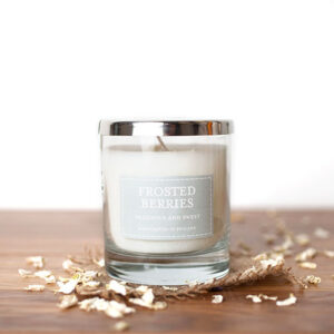 Frosted Berries Pastel Glass Candle