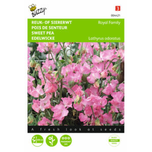 Buzzy® Sweet Pea Royal Scarlet Pink Seeds