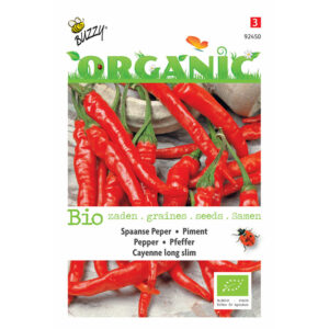Buzzy® Organic Pepper Cayenne Long Slim (BIO) Seeds