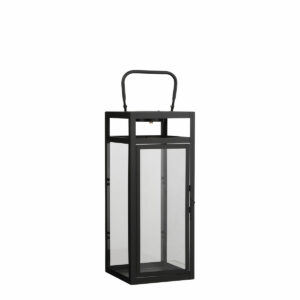 Bark Lantern Black Solar Small