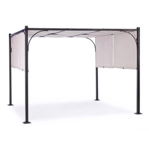 Slide Anthracite-Grey Gazebo 3x3m
