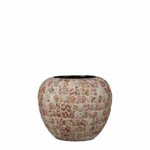 Oliviera Pot Round Dark Red