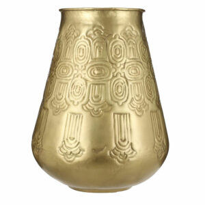 Classy vase round dark gold H43 x D32 cm