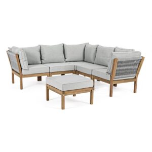 Tolosa Corner Sofa Set 6 Pieces With Cushions